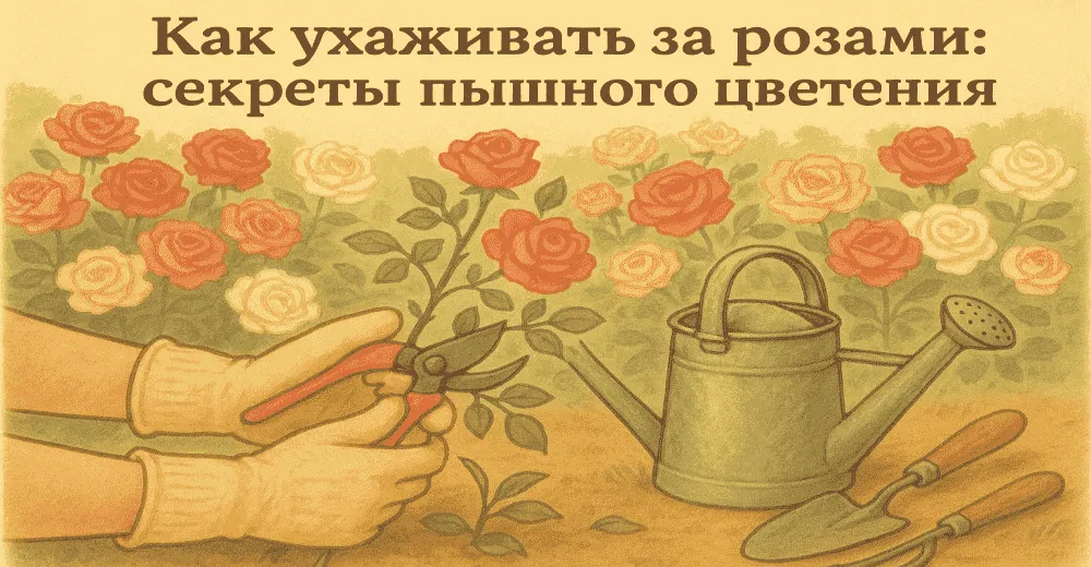 Как ухаживать за розами: секреты пышного цветения