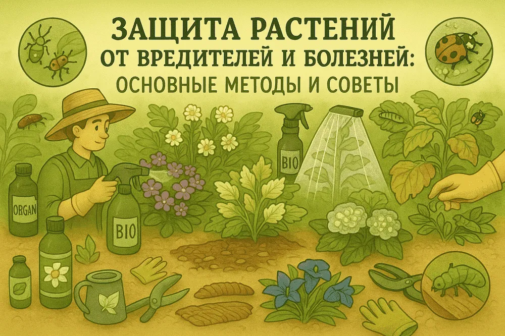 Защита растений от вредителей и болезней: основные методы и советы